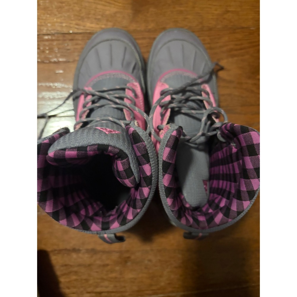 Nike Woodside 2 High Duck Boot Pink Grey Gingham 524876-002 6Y / Women 7.5 - Picture 2 of 11